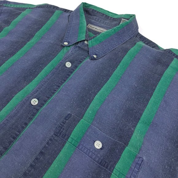 Vintage Bugle Boy Striped Shirt XL Retro Hipster - Picture 4 of 8